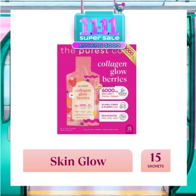 THE PUREST CO Collagen Glow Sachet Berries 15s (Expiry: Jul`2027) image