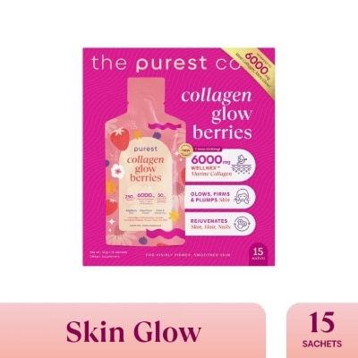 THE PUREST CO Collagen Glow Sachet Berries 15s (Expiry: May`2026)