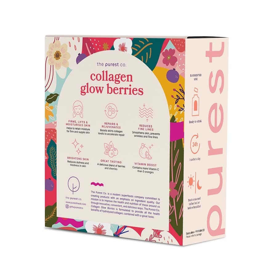 Collagen Glow Sachet Berries (For Firming + Lifting + Moisturise Skin) 15s