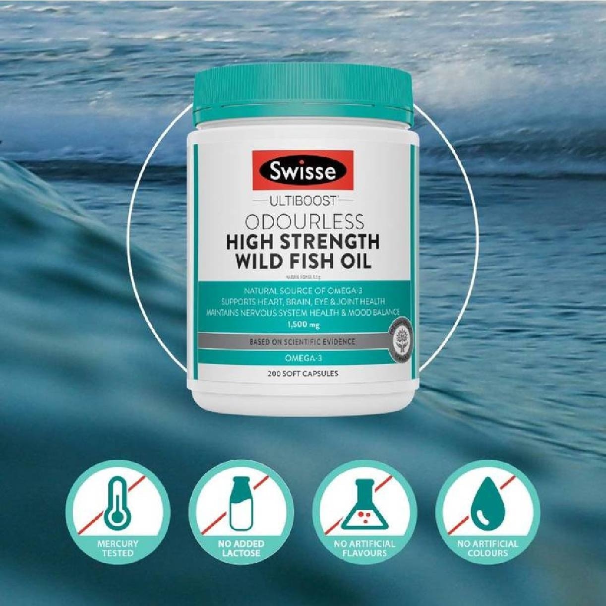 High Strength Wild Fish Oil Tablet 1500mg 200s x 2