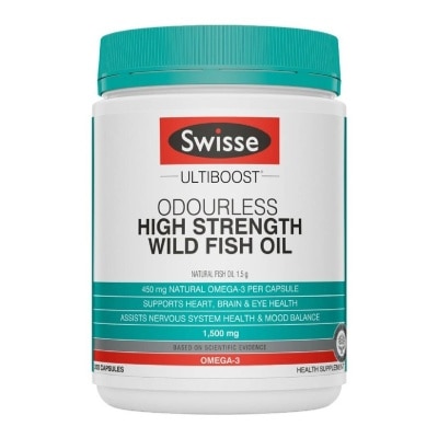 SWISSE High Strength Wild Fish Oil Tablet 1500mg 200s x 2