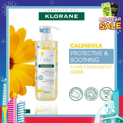 KLORANE Bebe Gentle Cleansing Calendula Gel  (Suitable For Baby From Birth, Tear-Free, For Hair & Body) 500ml