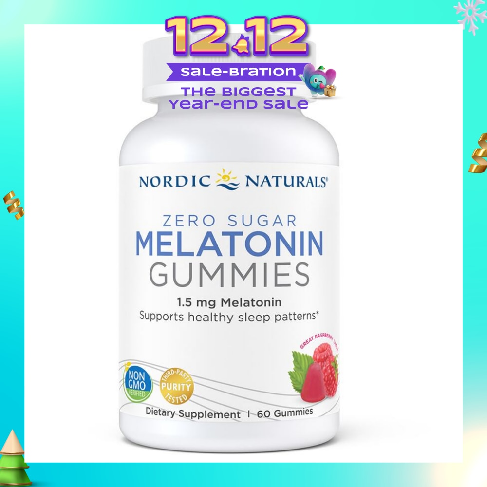 Zero Sugar Melatonin Rasberry Dietary Supplement Gummy 60s