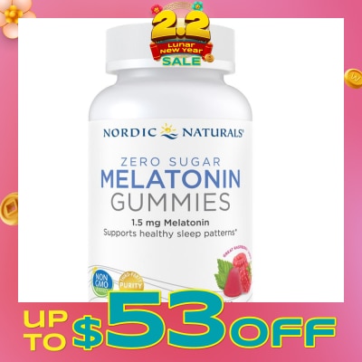 NORDIC NATURALS Zero Sugar Melatonin Rasberry Dietary Supplement Gummy 60s (Expiry: Nov`2026)