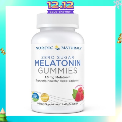 NORDIC NATURALS Zero Sugar Melatonin Rasberry Dietary Supplement Gummy 60s