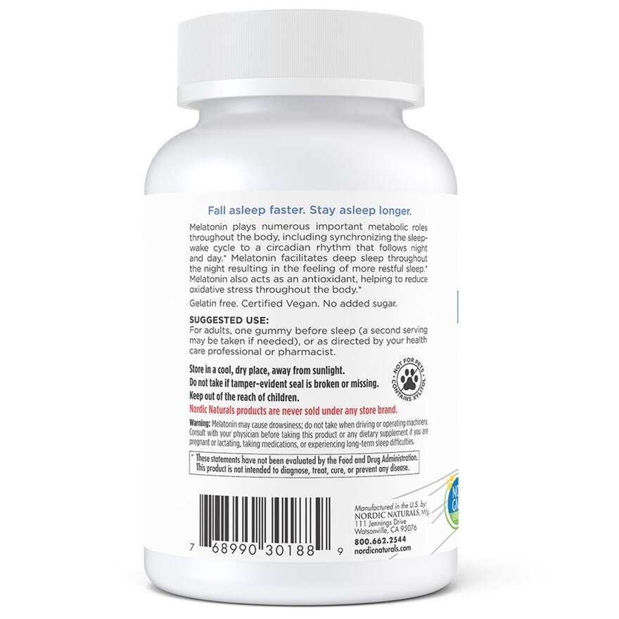 Zero Sugar Melatonin Rasberry Dietary Supplement Gummy 60s