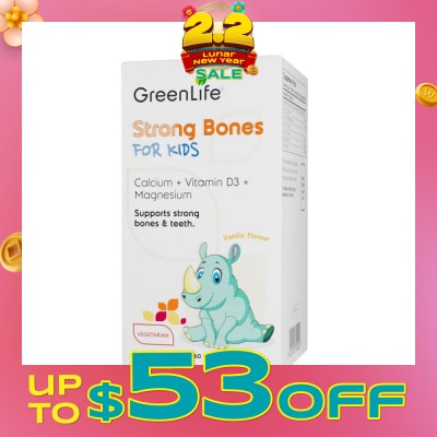 GREENLIFE Strong Bones For Kids Chewable Tablet (Support Strong Bones & Teeth + Suitable for Children Above 2yrs old) 60s