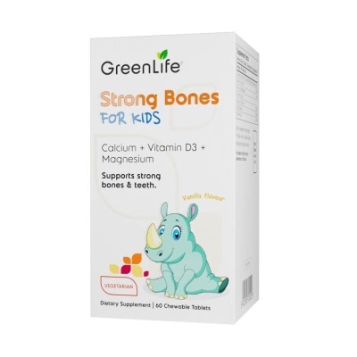 GREENLIFE Strong Bones For Kids Chewable Tablet (Support Strong Bones & Teeth + Suitable for Children Above 2yrs old) 60s