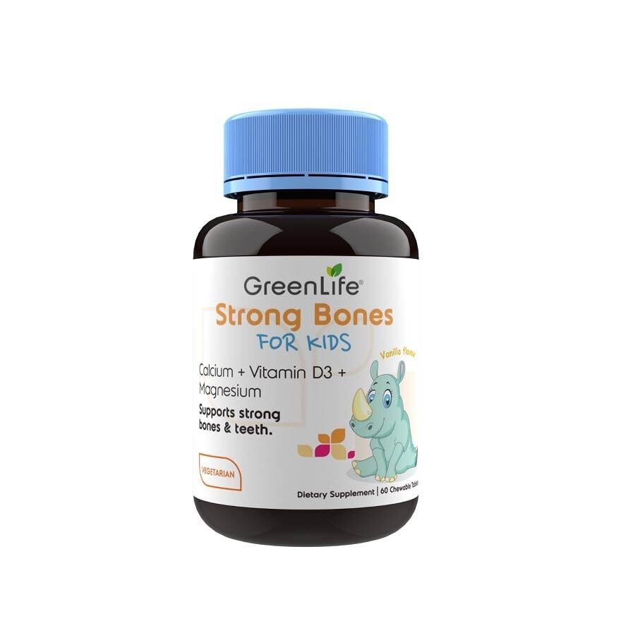Strong Bones For Kids Chewable Tablet (Support Strong Bones & Teeth + Suitable for Children Above 2yrs old) 60s