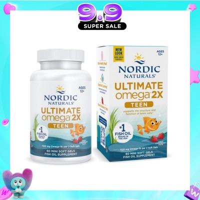 NORDIC NATURALS - Ultimate Omega 2X TEEN Mini Softgel (Support Structure & Functions of Brain Cells) 60s image