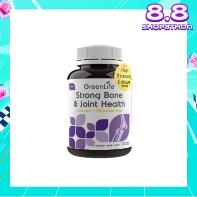 GREENLIFE Strong Bone & Joint Health (With Calcium & Glucosamine to Maintain Healthy Joint & Bones) 90s