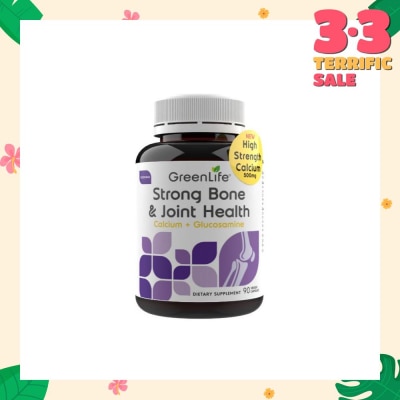 GREENLIFE Strong Bone & Joint Health (With Calcium & Glucosamine to Maintain Healthy Joint & Bones) 90s