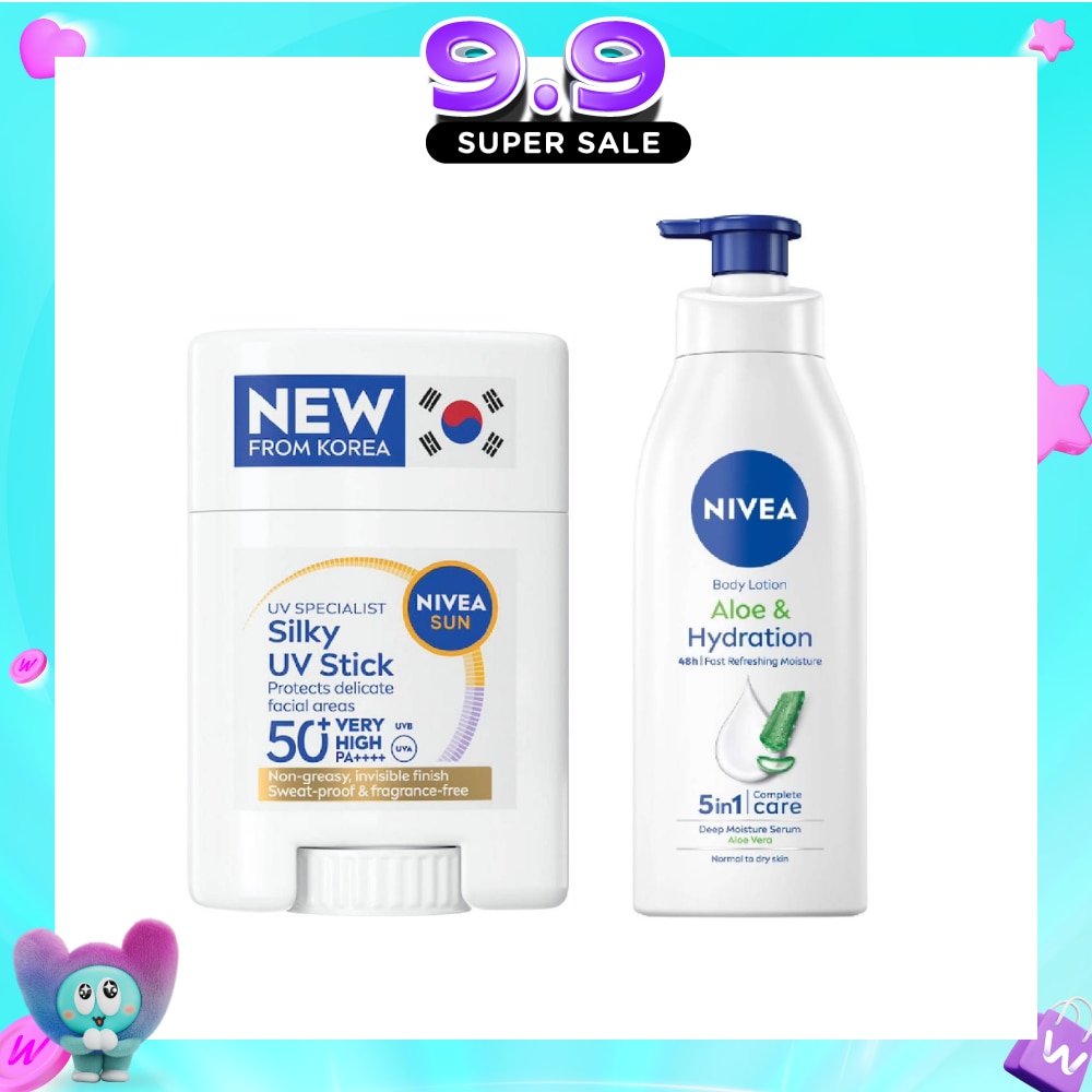 Aloe & Hydration + Silky UV Stick Bundle Set 1s image