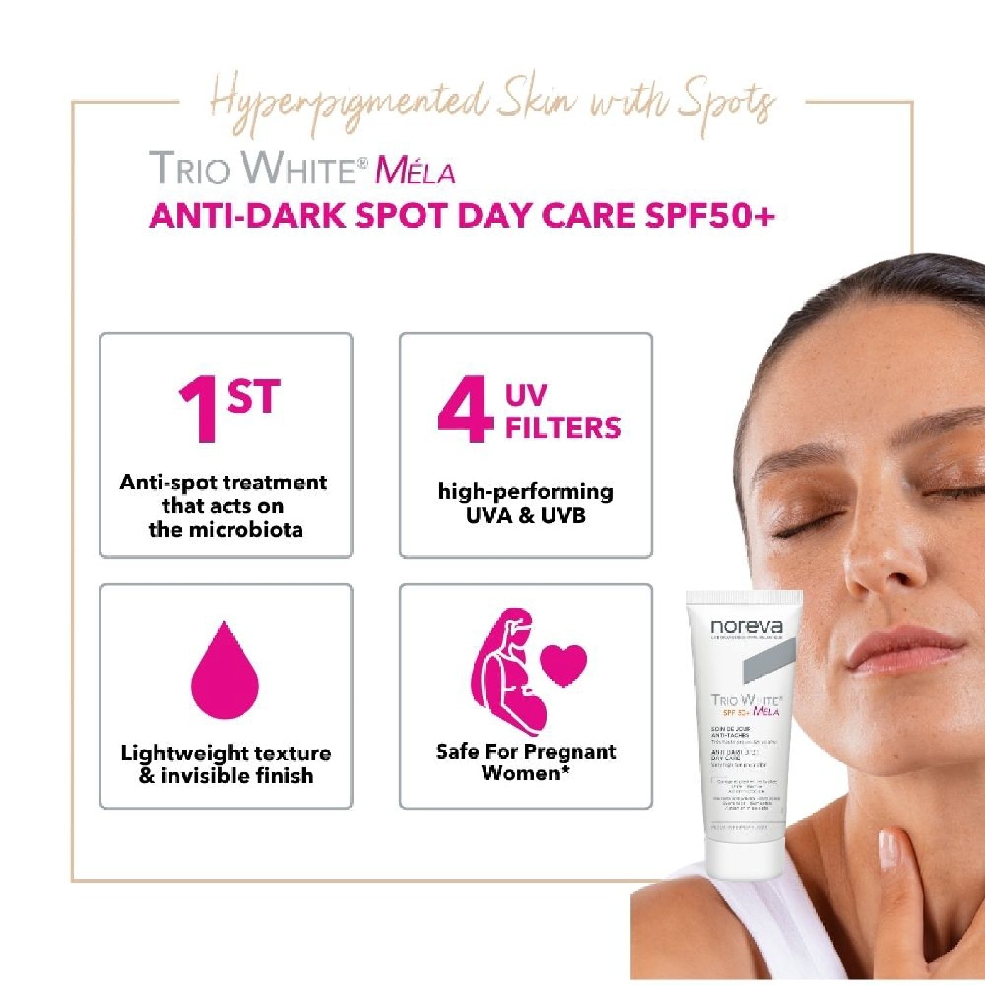 Trio White Mela+ Anti-Dark Spot Day Cream SPF 50+ 40ml