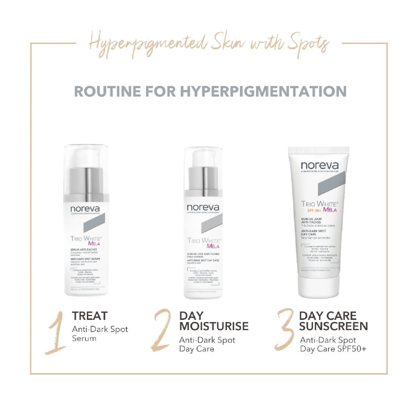 Trio White Mela+ Anti-Dark Spot Day Cream SPF 50+ 40ml