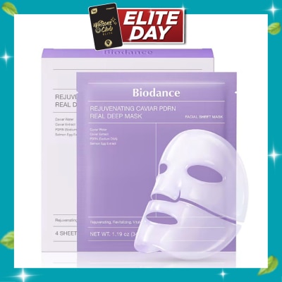 BIODANCE Rejuvenating Caviar PDRN Real Deep Facial Sheet Mask 34g x 4s image