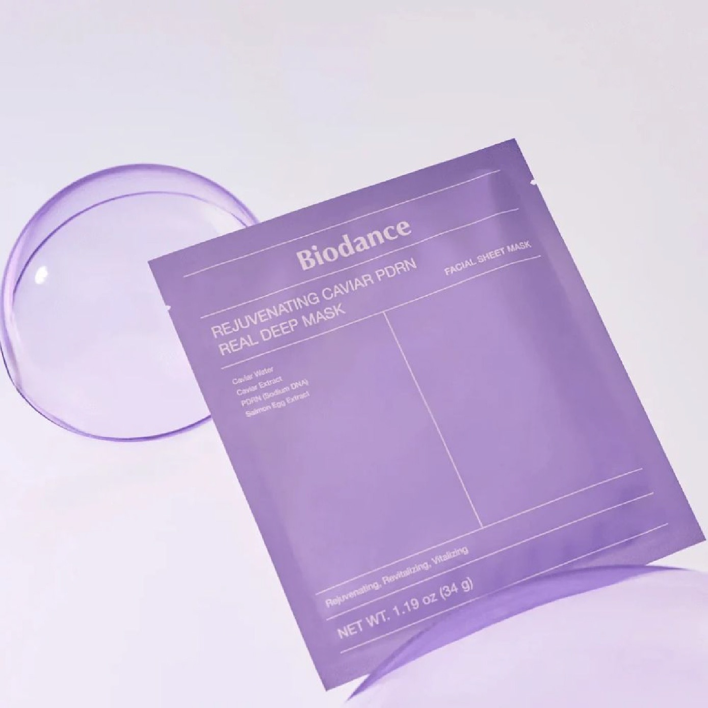 Rejuvenating Caviar PDRN Real Deep Facial Sheet Mask 34g x 4s