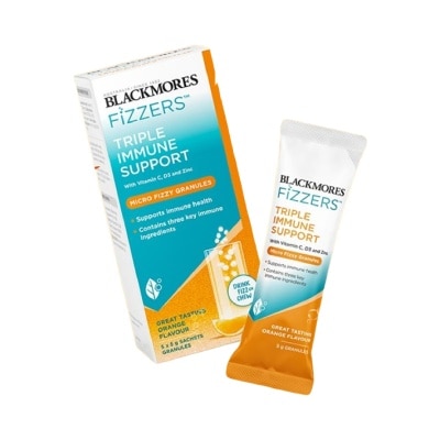 BLACKMORES - Fizzers Triple Immune Support Orange Flavour 5g x 5s