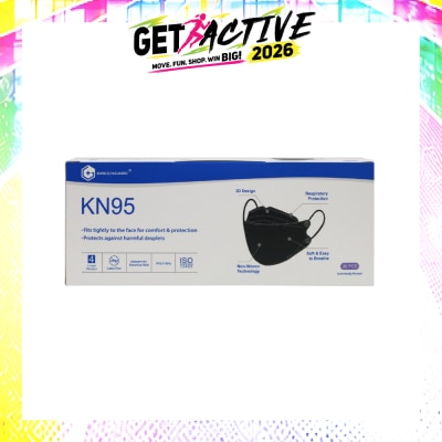 GREENCARE - KN95 3D Fish-Shaped Mask Black 20s image