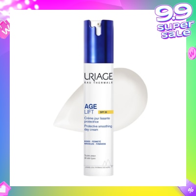 URIAGE Age Lift Protective Smoothing Day Cream SPF30 (For Firm Skin + Anti Ageing + Anti-Wrinkle + Suitable for All Skin Types) 40ml