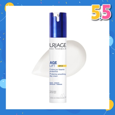 URIAGE Age Lift Protective Smoothing Day Cream SPF30 (For Firm Skin + Anti Ageing + Anti-Wrinkle + Suitable for All Skin Types) 40ml