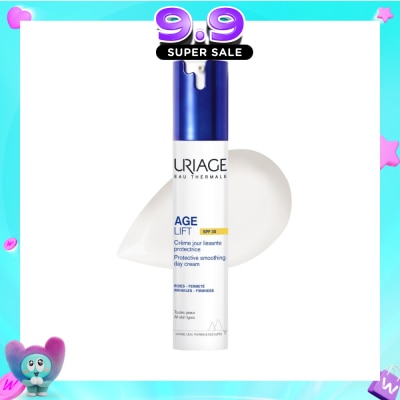 URIAGE - Age Lift Protective Smoothing Day Cream SPF30 (For Firm Skin + Anti Ageing + Anti-Wrinkle + Suitable for All Skin Types) 40ml (Expiry: Jun`2027) image