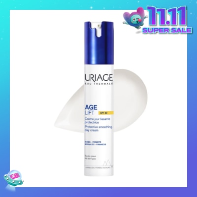 URIAGE Age Lift Protective Smoothing Day Cream SPF30 (For Firm Skin + Anti Ageing + Anti-Wrinkle + Suitable for All Skin Types) 40ml (Expiry: Mar`2026)
