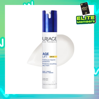 URIAGE Age Lift Protective Smoothing Day Cream SPF30 (For Firm Skin + Anti Ageing + Anti-Wrinkle + Suitable for All Skin Types) 40ml