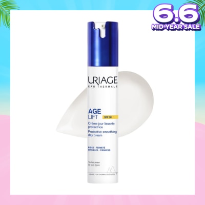 URIAGE Age Lift Protective Smoothing Day Cream SPF30 (For Firm Skin + Anti Ageing + Anti-Wrinkle + Suitable for All Skin Types) 40ml
