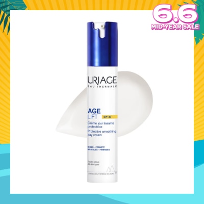 URIAGE Age Lift Protective Smoothing Day Cream SPF30 (For Firm Skin + Anti Ageing + Anti-Wrinkle + Suitable for All Skin Types) 40ml