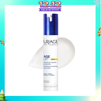 URIAGE Age Lift Protective Smoothing Day Cream SPF30 (For Firm Skin + Anti Ageing + Anti-Wrinkle + Suitable for All Skin Types) 40ml (Expiry: Mar`2026)