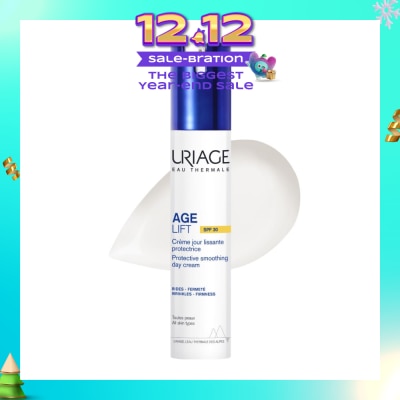 URIAGE Age Lift Protective Smoothing Day Cream SPF30 (For Firm Skin + Anti Ageing + Anti-Wrinkle + Suitable for All Skin Types) 40ml (Expiry: Mar`2026)