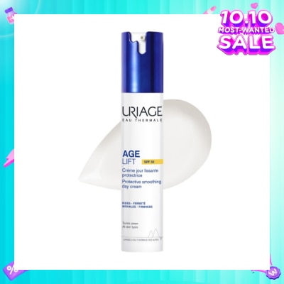 URIAGE Age Lift Protective Smoothing Day Cream SPF30 (For Firm Skin + Anti Ageing + Anti-Wrinkle + Suitable for All Skin Types) 40ml (Expiry: Mar`2026)