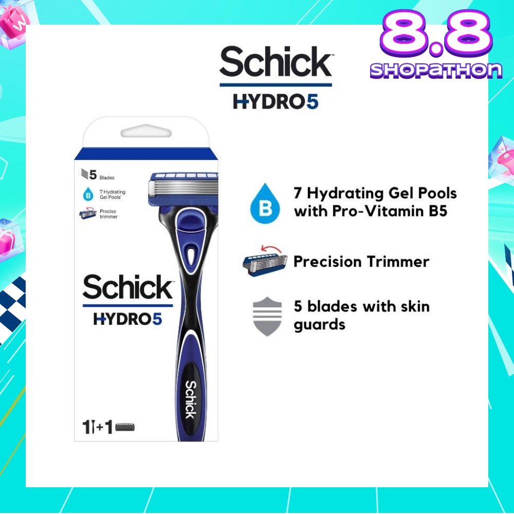 Hydro 5 Razor (7 Hydrating Gel Pools + 5 Blades with Skin Guard) 1s