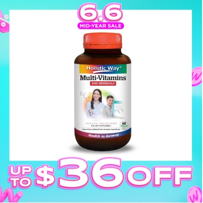 HOLISTIC WAY - MultiVitamins and Minerals Vegetarian Capsules 60s