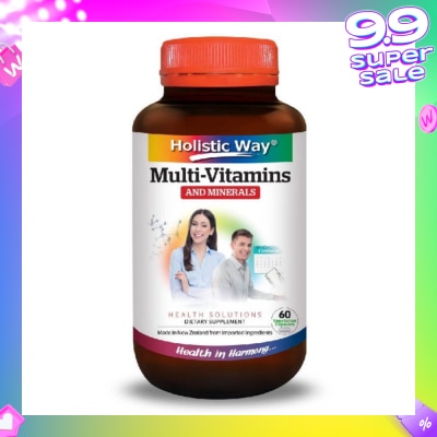 HOLISTIC WAY MultiVitamins and Minerals Vegetarian Capsules 60s