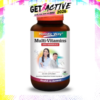 HOLISTIC WAY - MultiVitamins and Minerals Vegetarian Capsules 60s image