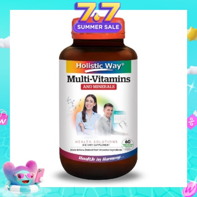 HOLISTIC WAY - MultiVitamins and Minerals Vegetarian Capsules 60s