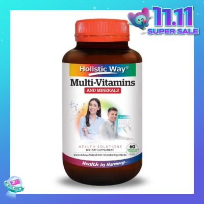 HOLISTIC WAY MultiVitamins and Minerals Vegetarian Capsules 60s