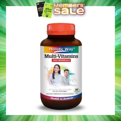 HOLISTIC WAY - MultiVitamins and Minerals Vegetarian Capsules 60s