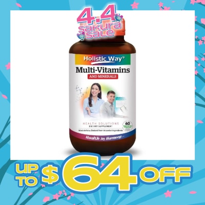 HOLISTIC WAY - MultiVitamins and Minerals Vegetarian Capsules 60s