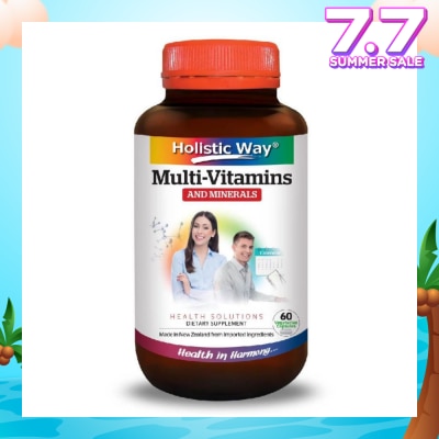 HOLISTIC WAY MultiVitamins and Minerals Vegetarian Capsules 60s
