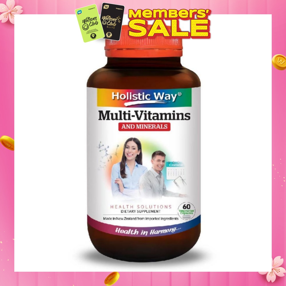 MultiVitamins and Minerals Vegetarian Capsules 60s