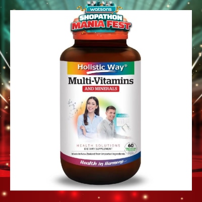 HOLISTIC WAY - MultiVitamins and Minerals Vegetarian Capsules 60s