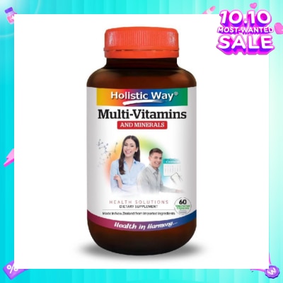 HOLISTIC WAY MultiVitamins and Minerals Vegetarian Capsules 60s