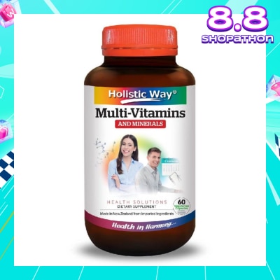 HOLISTIC WAY MultiVitamins and Minerals Vegetarian Capsules 60s