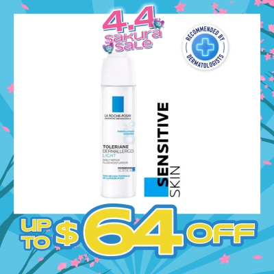 LA ROCHE-POSAY - Toleriane Dermallergo Light (For Sensitive Skin + To Protect & Repair Irritated Skin) 40ml