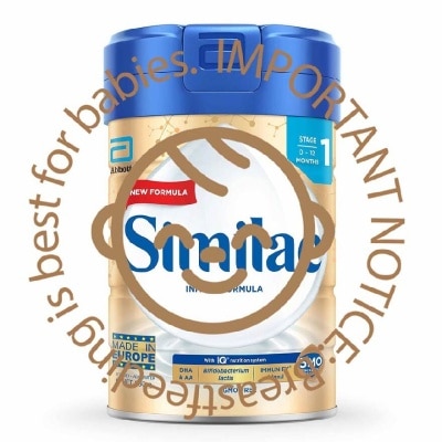 SIMILAC 5 Month Stage 1 Infant Milk Formula (0-12 months) 850g