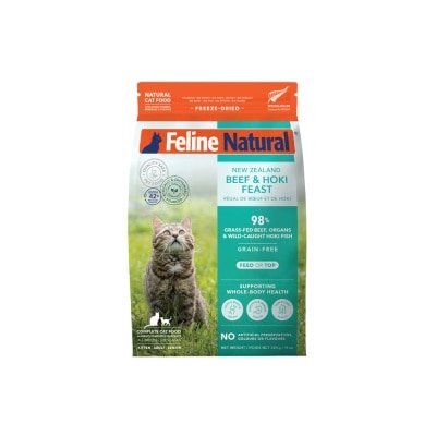 FELINE NATURAL - Beef & Hoki Feast Freeze-Dried Cat Food 320g