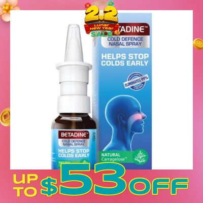 BETADINE® Cold Defence Adult Nasal Spray 20ml